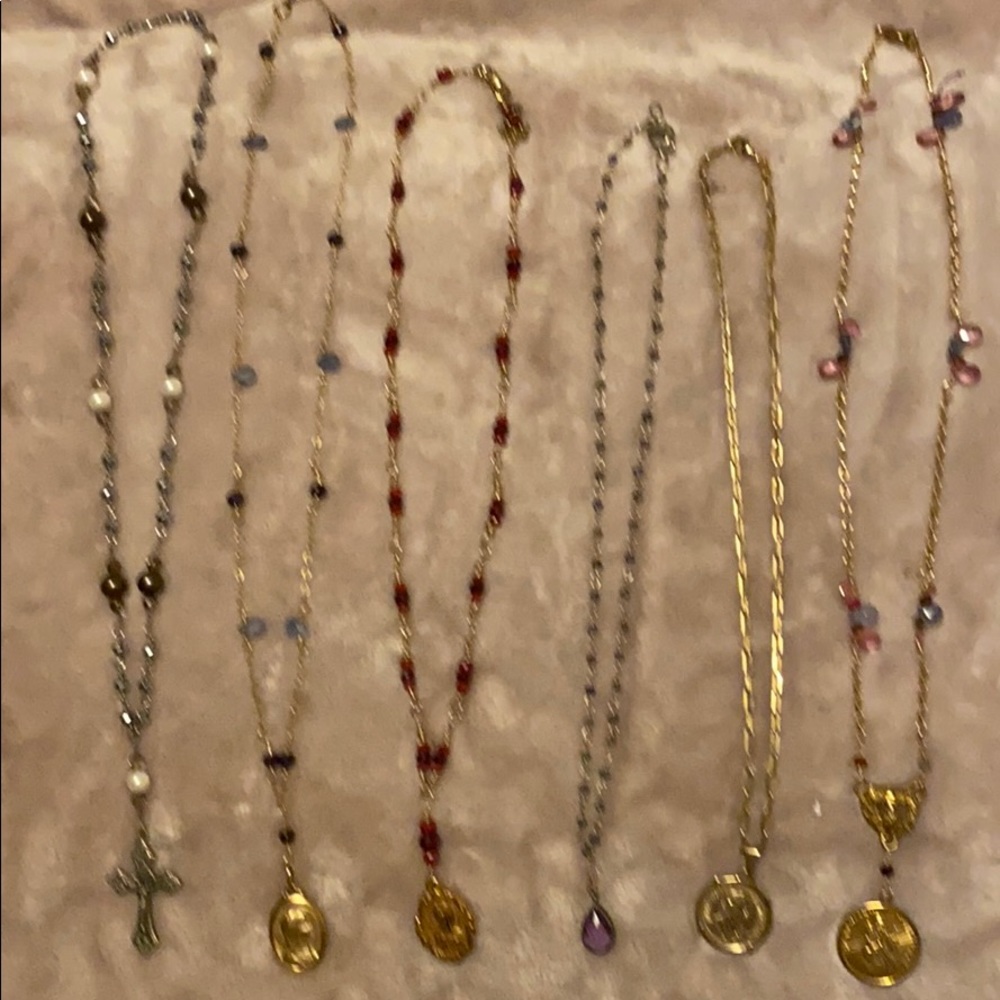 Valentine’s sale!14k gold filled gem necklaces.